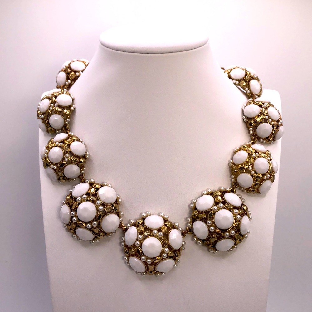 Leslie Danzis Chunky rhinestone  necklace